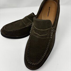 Bostonian Men’s Dark Brown Suede Penny Loafers - Brand-new - Size 10